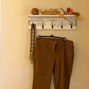 Worthington brand.  Womens miss size 18 casual work pants Brown #smokefreehome